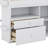 Leda Twin Size Loft Bed with 4 Drawers, Underneath Cabinet and Shelves-1168768700