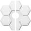 Médaillon de plafond contemporain en PVC de qualité architecturale 12 po x P 4 po x P 1 po-36073228