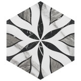 Biotech Bardiglio Elazig 11" x 13" Porcelain Moroccan Wall & Floor Tile