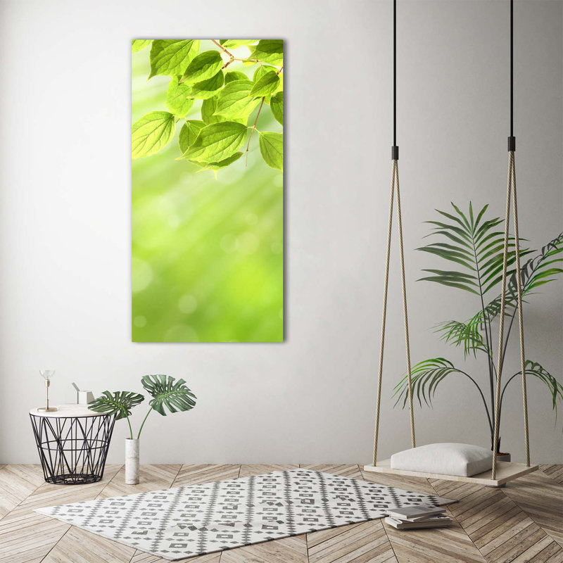 Green Leaves - Wrapped Canvas