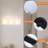 3-Light White Fabric Shade Wall Sconces-278828802-278828800