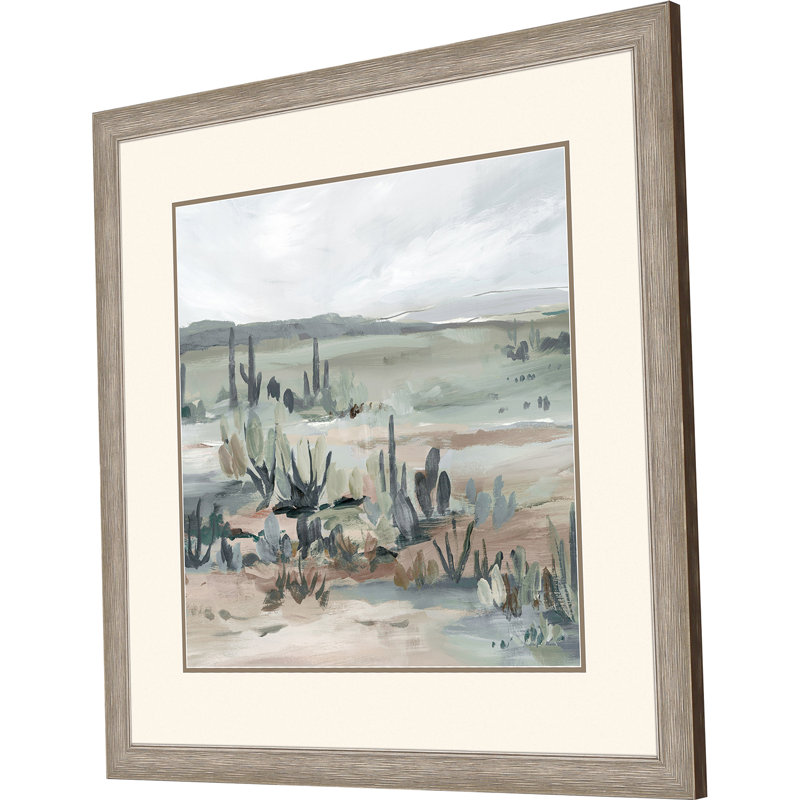«Ruary Blue Cactus Field I», reproduction d'art sur papier