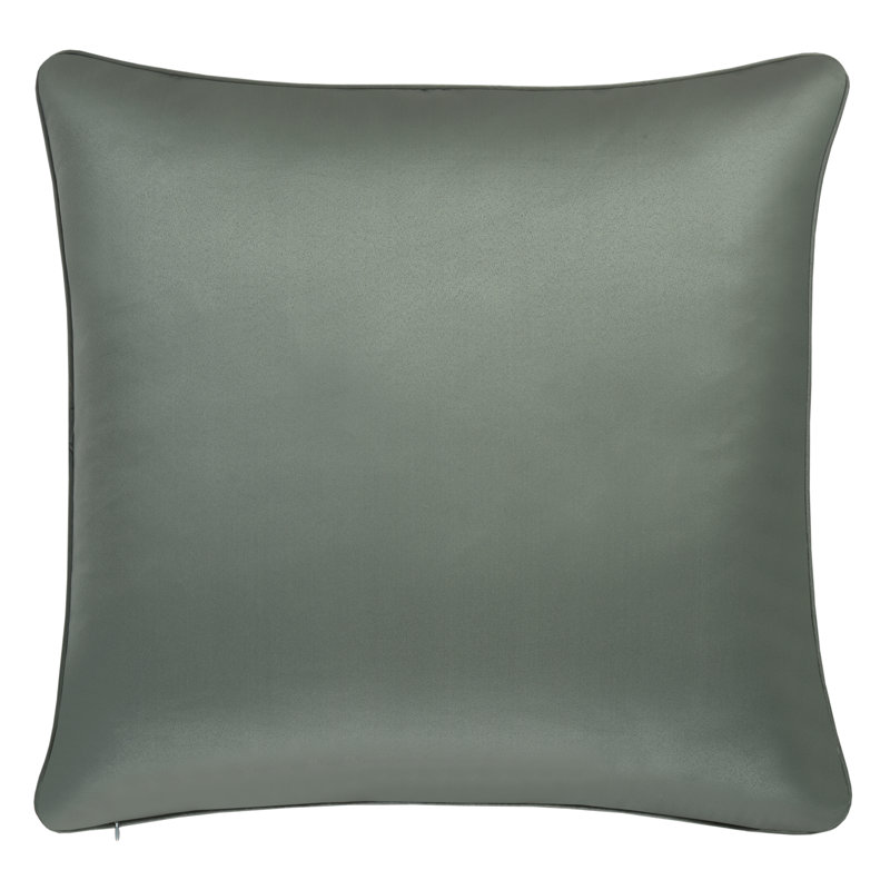 Jade Satin Euro Sham with Delicate Border Design
