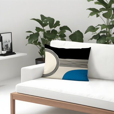 Housse et insert de coussin rectangulaire intérieur / extérieur Cassie