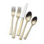 Lucia Satin Gold 20-Piece 18/10 Stainless Steel Flatware Set, Service For 4