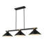Billard 3 lumières Dressler en noir mat + laiton frotté-1662355099-1662355101