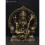 Statue de 4 pouces petite déesse Rajarajeshvari sur trône Kirtimukha
