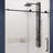 Leon 48" W x 76" H Single Sliding Frameless Shower Door with Tsunami Guard-55412946