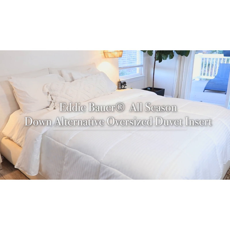 King White Cotton Reversible Down Alternative Comforter