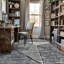 Tapis contemporain délavé à motif géométrique-490218697