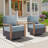 Outdoor Cushions For Patio Furniture,Outdoor Seat Cushion Set 24 X 24 X 6 Inch,Waterproof & Fade Resistant Outdoor Chair Cushions,Deep Patio Chair Cushion With Removable Cover-1638461677