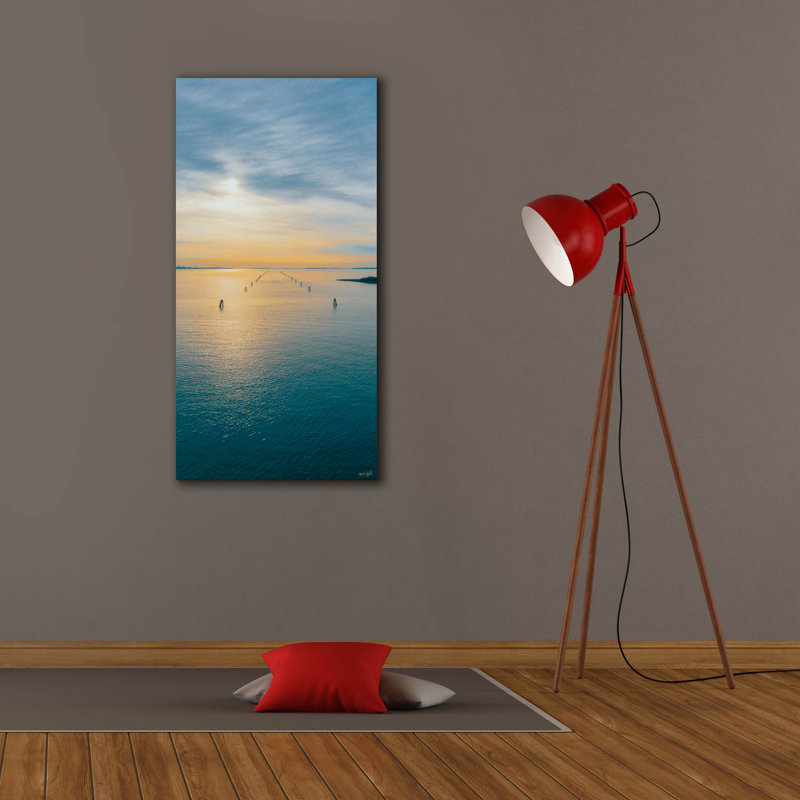  «The Morning Lagoon Runway» par Life BeautifuLEE, art mural sur toile, 20 po x 40 po, H 40 po x l 20 po