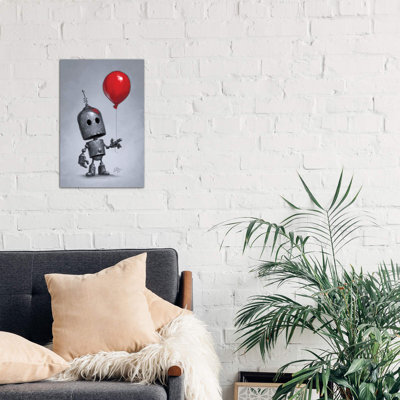 The Red Balloon by Matt Dixon - Wrapped Canvas Print