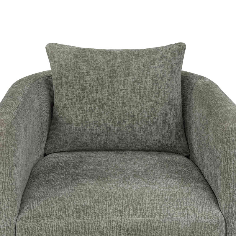 Fauteuil demi-tonneau Sutton, Gris