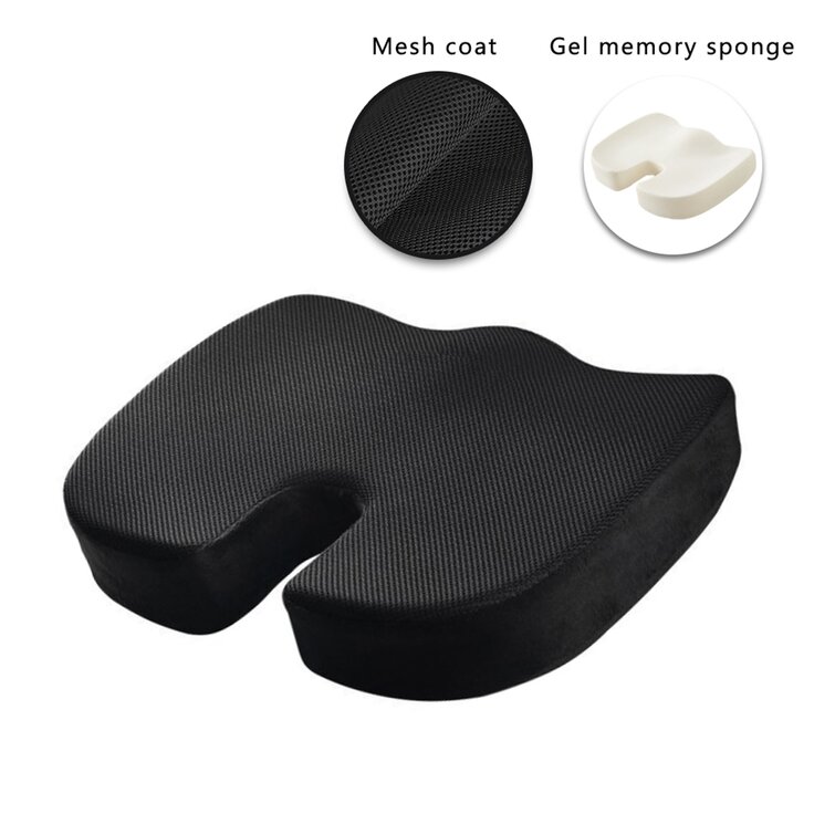 Luxury Comfort Enhanced Seat Cushion - Non-Slip Orthopedic Memory