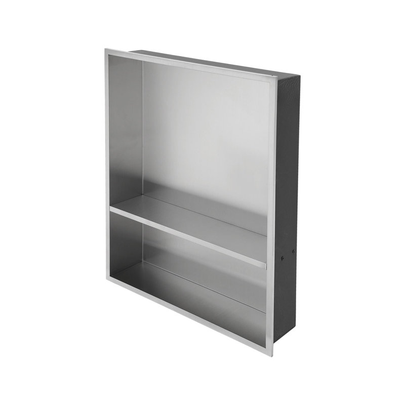 Niche murale en acier inoxydable, Nickel brossé
