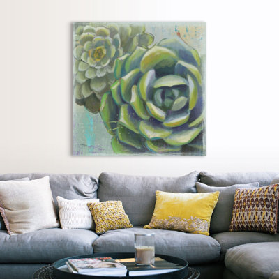 Succulents II, art mural sur toile