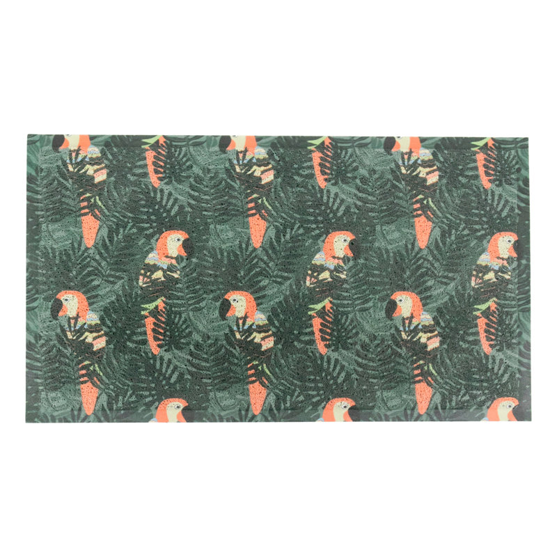 Moawia Non-Slip Floral Doormat