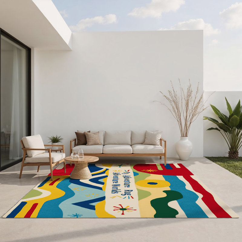 Tapis intérieur et extérieur Fizzy Slide, Rectangulaire 2 pi x 3 pi