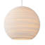 Scraplight Globe Recycled Cardboard Pendant Light - Moon-713681277-713681276-713681278