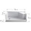 Memoirs® 60" x 36" Single Shower Base-1421508076