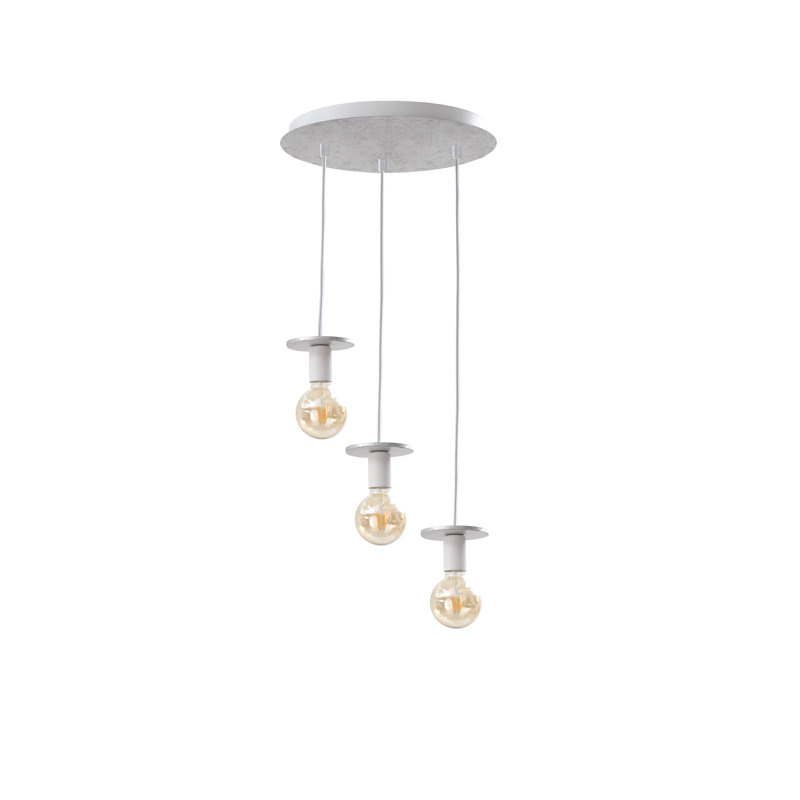 Carver 3 - Light Bulb Pendant, Silver