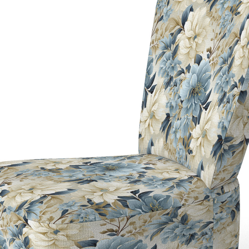Contemporary Victorian Flourish Victorian Motif - Chaise d'appoint rembourrée de style campagnard, chaise d'appoint rustique