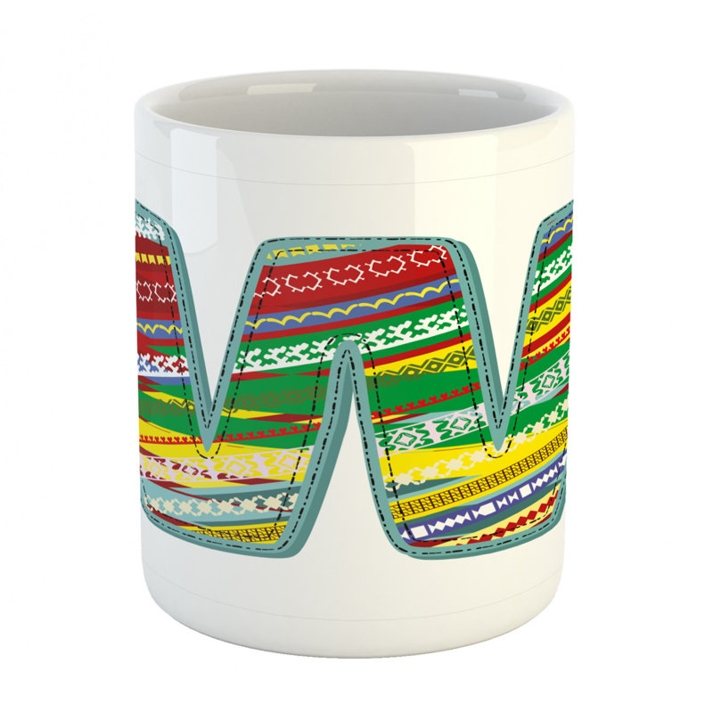 Grande tasse à café letter i