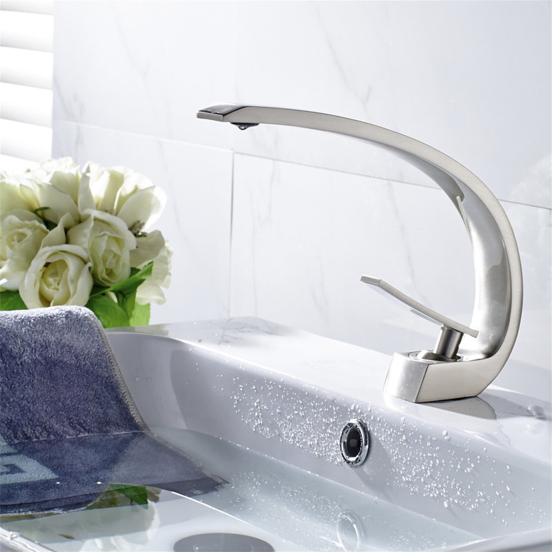 Robinet de salle de bain, robinet pour lavabo de salle de bain, robinet de salle de bain monotrou moderne