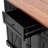 Black Kitchen Island With Two Tempered Glass Cabinet Doors, 53'' Rolling Cart, 5 Open Shelves, 3 Drawers, Drop Leaf, Power Outlet For & Dining , Cart Leaf And Supply-1529280641