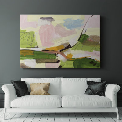 Sunlit Riverbed I -Gallery Wrapped Cavas