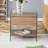 Bedside Table With Drawers.The Board Surface Is MDF With Wood Grain Sticker,And Both Sides Are Transparent Tempered Glass.The Design Is Simple,Elegant, With Excellent Storage Functions.Coffee Table.