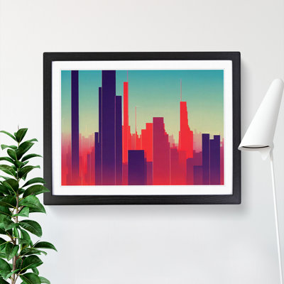 Sensational City Skyline Architecture Abstract - Framed Print