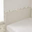 Lit simple en velours avec 2 tiroirs de rangement et revêtement beige, réglable pour une utilisation flexible, design moderne, coin salon confortable, tiroirs à plateforme tapissier à cadre en eucalyptus,