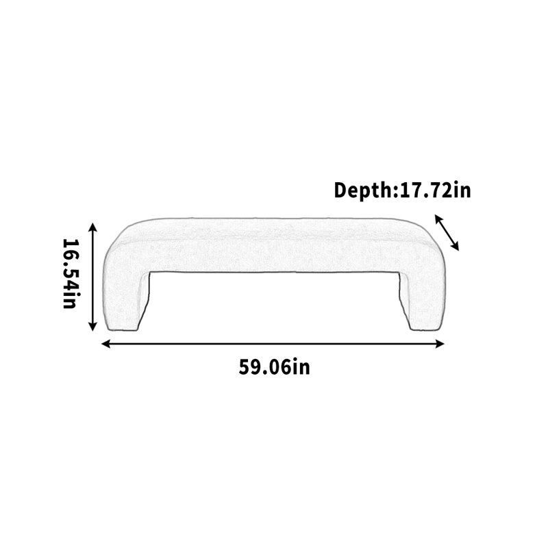 Lonisha, 16.54" H x 59.06" W x 17.72" D