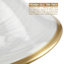 13cm H Glass Bell Lamp Shade in White