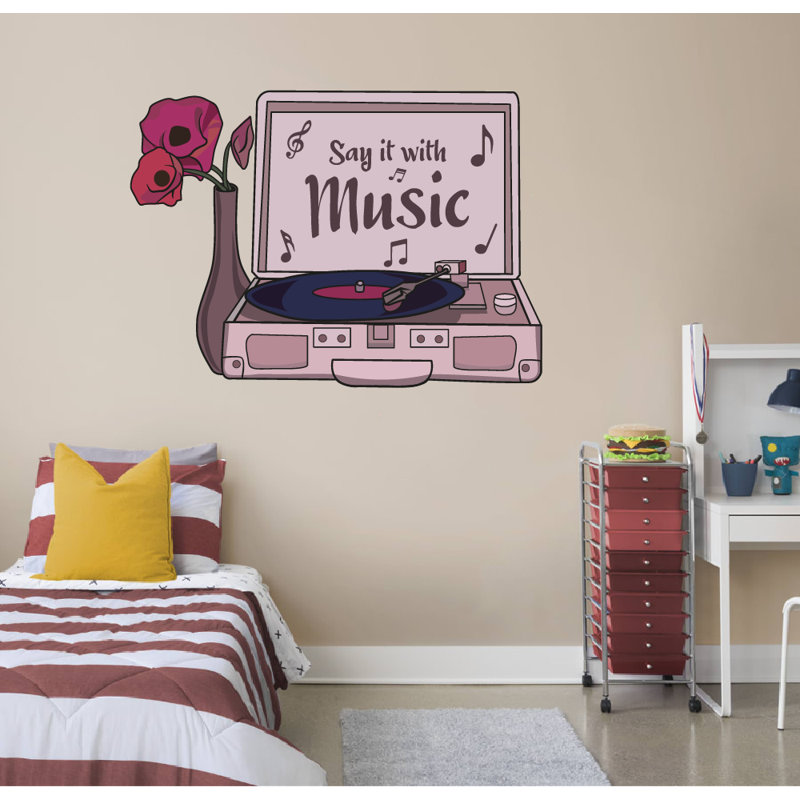 Entertainment Wall Decal, 19" H x 28" W