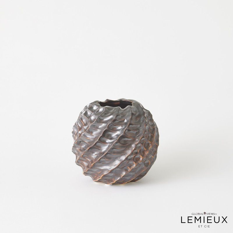 Cadoret Vase, Matte Antique Bronze