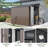 8 ft.W x 6 ft.D Outdoor Metal Lean To Storage Shed