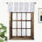 Alarise  Floral  Blackout Kitchen Valances for Windows Bedroom Living Room Rod Pocket Farmhouse Tree Branch Short Topper 1 Panel-1493402939