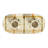 Checkered Charm Stoneware Taper Holders
