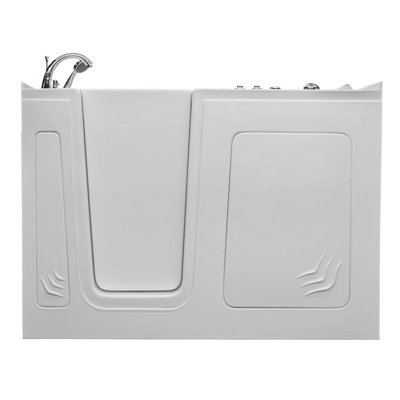 Aspen 60'' x 32'' Walk-in Whirlpool Acrylic Bathtub with Faucet