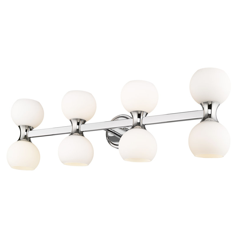 Éclairage pour meuble-lavabo à 8 lumières Nebel, Chrome