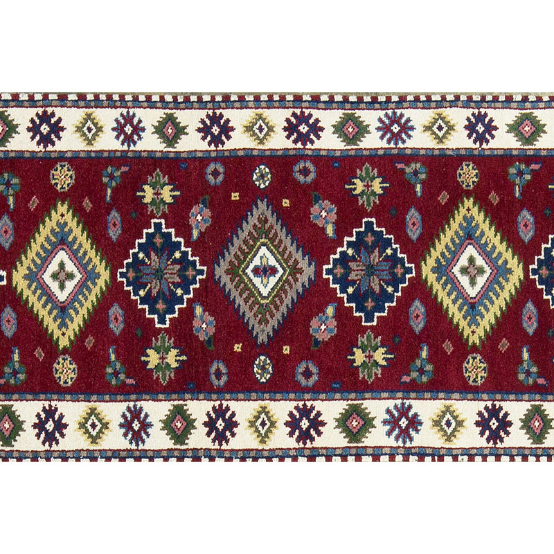 Kazak Hand Woven Wool Oriental Area Rug