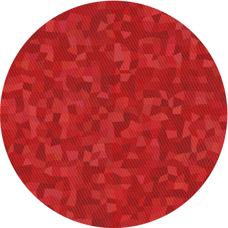 Abstract Indoor Rug, Round 5'