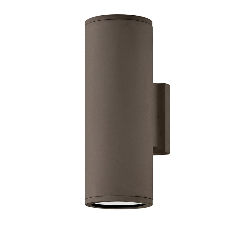 Silo 2-Light 12'' H Outdoor Wall Sconce, Bronze architectural