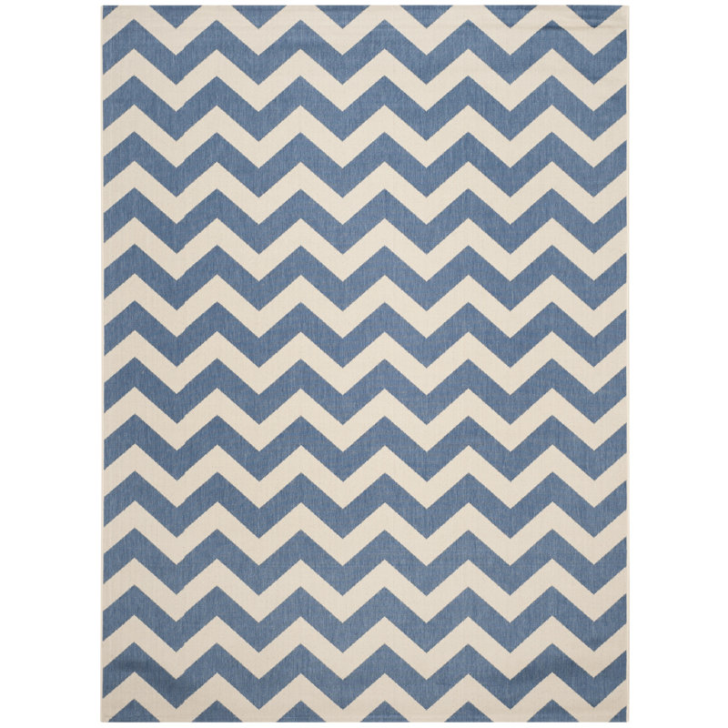 Henley Chevron Indoor / Outdoor Area Rug, Rectangle 160 x 231 cm