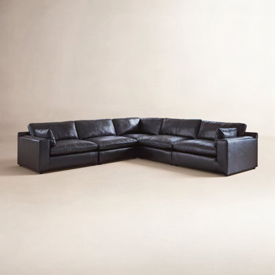Top Grain Leather Modular Sectional