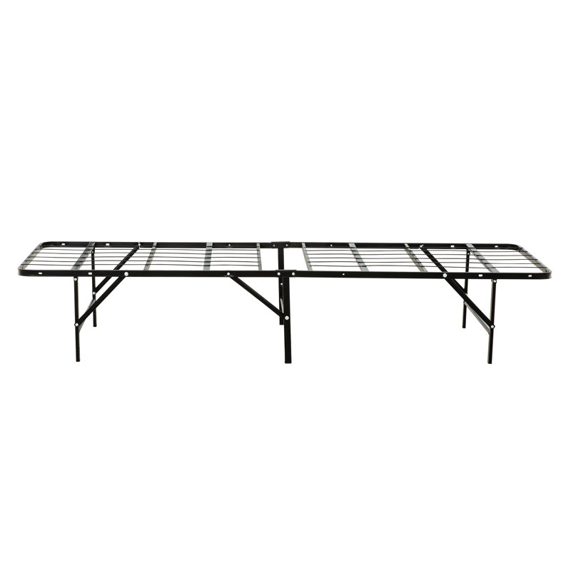 Sommier à matelas, fabrication en métal pour lit plateforme noir Perfection, sommier confortable
