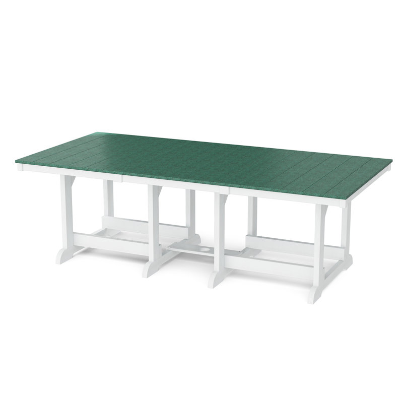 Table de salle à manger 44 po x 94 po Heritage, VERT GAZON / BLANC